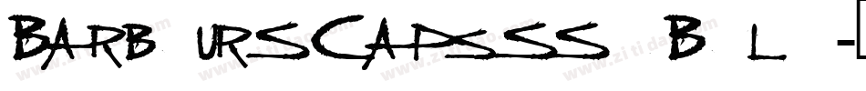 BarbourSCapsSSK Bold字体转换